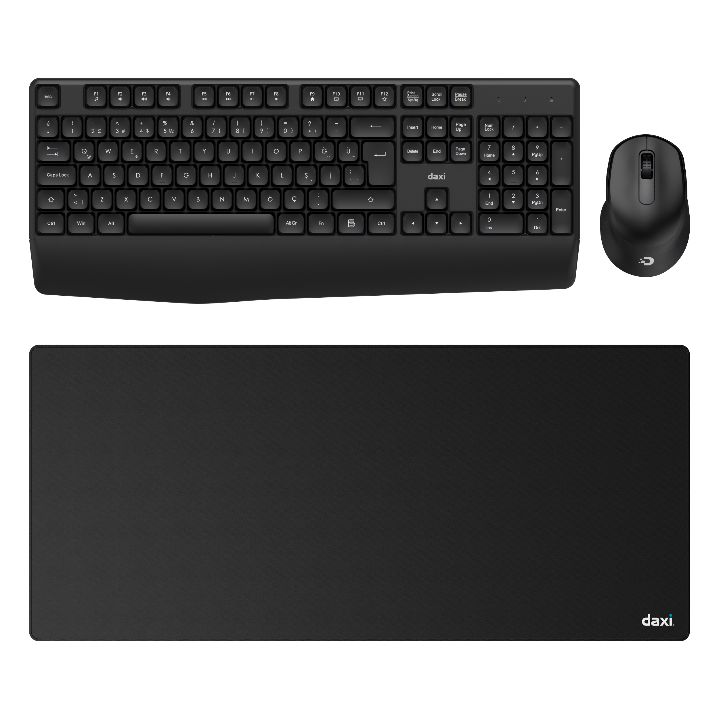 MK260 Comfort Touch Combo Kablosuz Klavye Mouse ve Masa Matı Seti