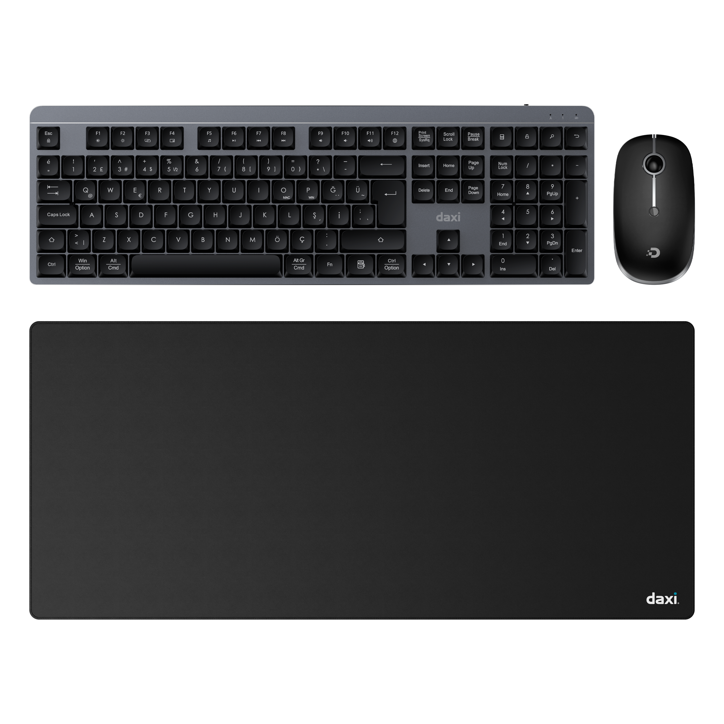 MK650 Mechanical Pro Combo Kablosuz Klavye Mouse ve Masa Matı Seti